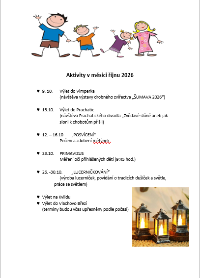 plán říjen
